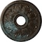 Ekena Millwork Edinburgh Medallion (Canopies up to 5 1/8"), 18 1/8"OD x 3 1/2"ID x 2 3/4"P, Bronze Blue Patina CM18ED1BBS - alternate 1